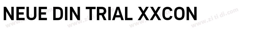NEUE DIN TRIAL XXCON字体转换